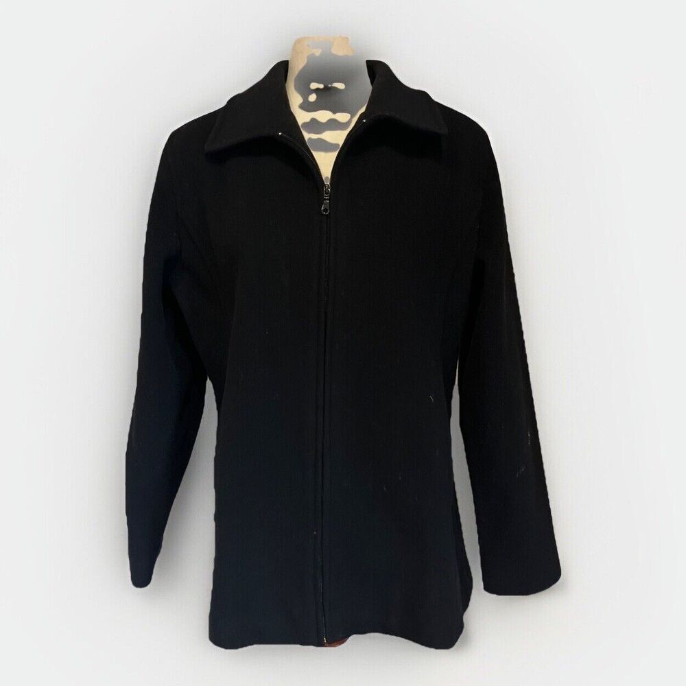 Wool Zip Up Jacket With Pockets Vintage